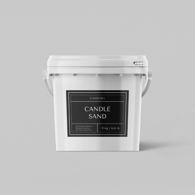 Candle Sand 3kg/6.6 lb Bucket + 75 Wicks by Candlera®