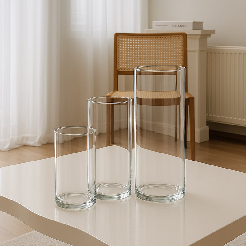 Candlera 3-Glass Cylinder Set